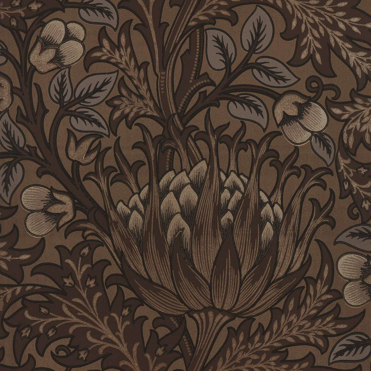 Performance Reviews Samples Quotes Morris & Co Artichoke Bark MOW0164-02 Wallpaper | 40% Off (Samples)