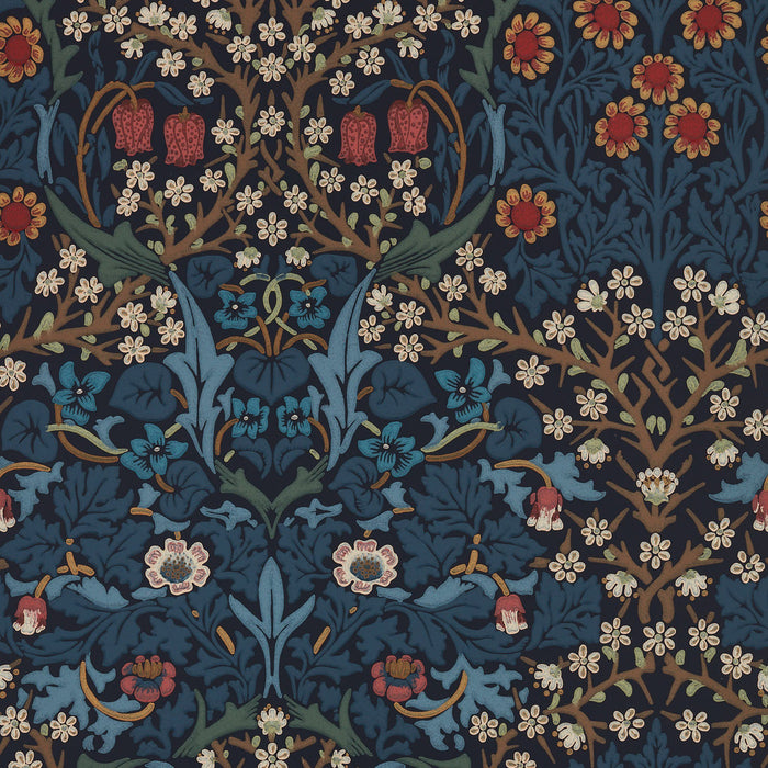 Morris & Co Blackthorn Indigo Wallpaper MOW0165-02