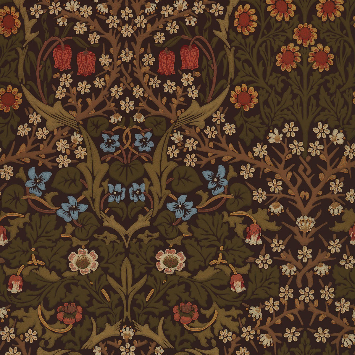 Performance Reviews Samples Quotes Morris & Co Blackthorn Rosewood MOW0165-03 Wallpaper | 40% Off (Samples)
