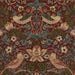 Morris & Co Strawberry Thief Wine Wallpaper Sample MOW0171-02