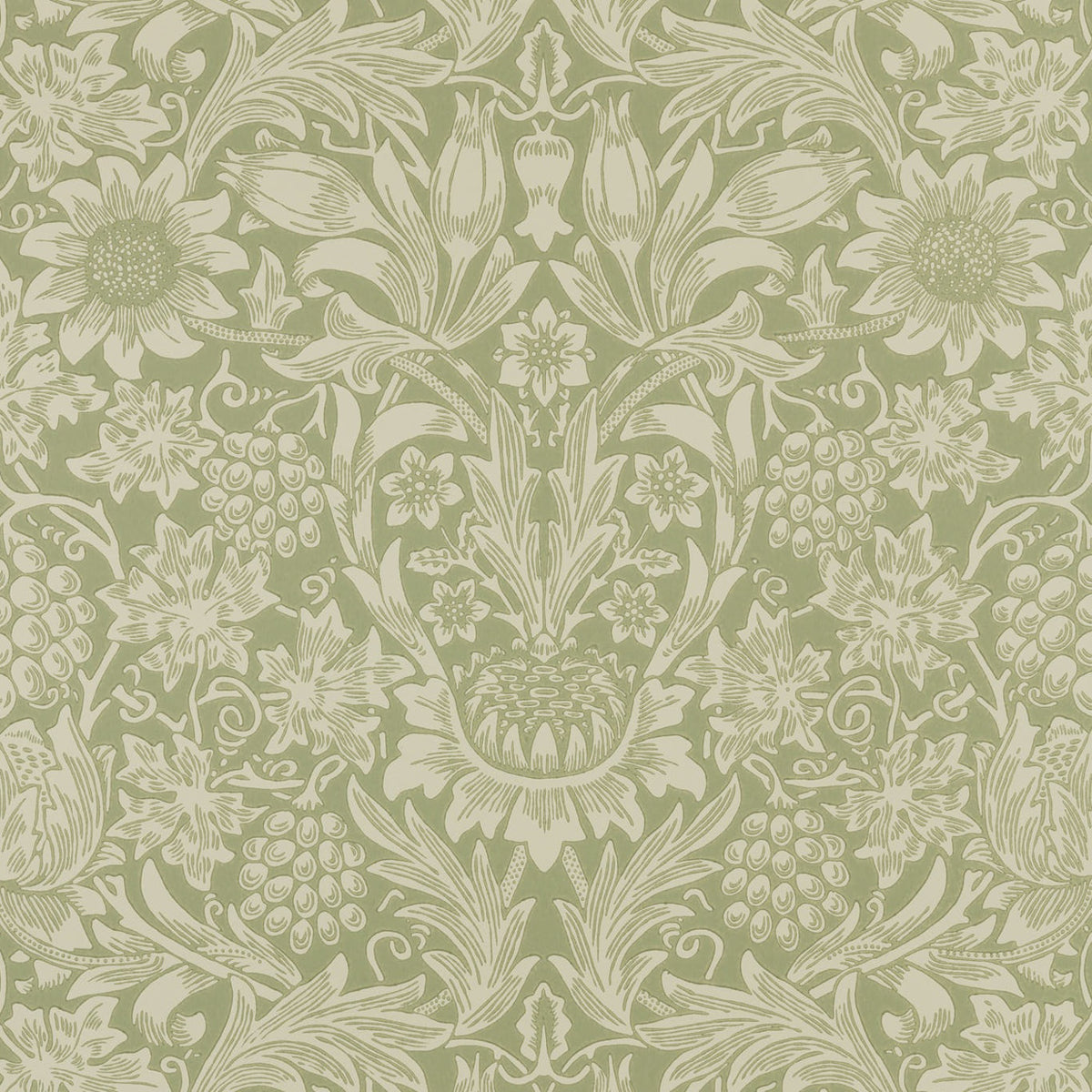 Performance Reviews Samples Quotes Morris & Co Sunflower Artichoke MOW0172-01 Wallpaper | 40% Off (Samples)