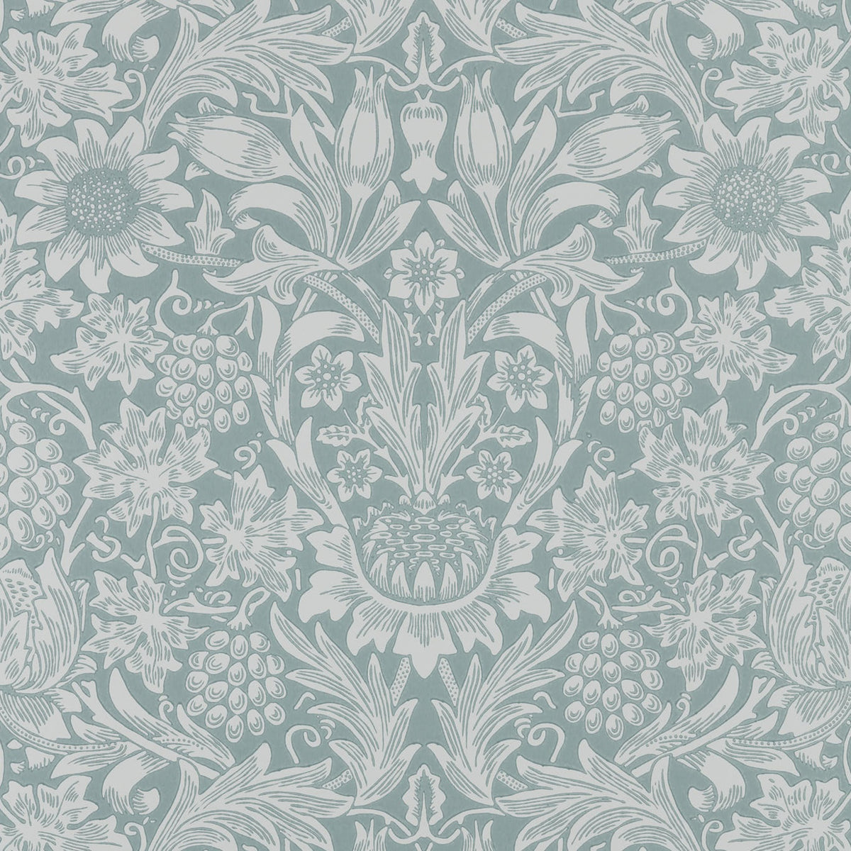 Morris & Co Sunflower Light Teal MOW0172-02 Sample | 40% Off (Samples)