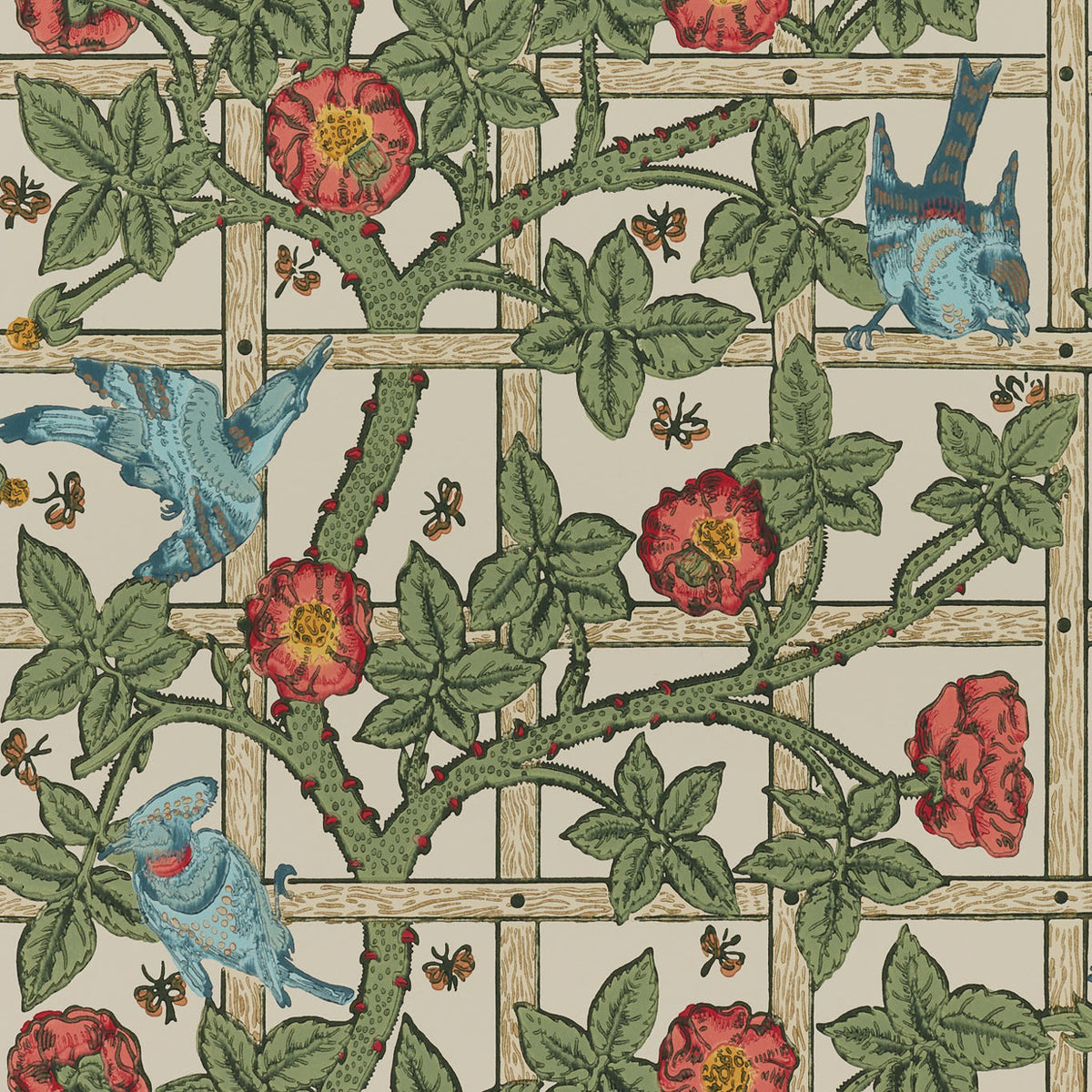 Morris & Co Trellis Sage/Rose MOW0173-01 Sample | 40% Off (Samples)