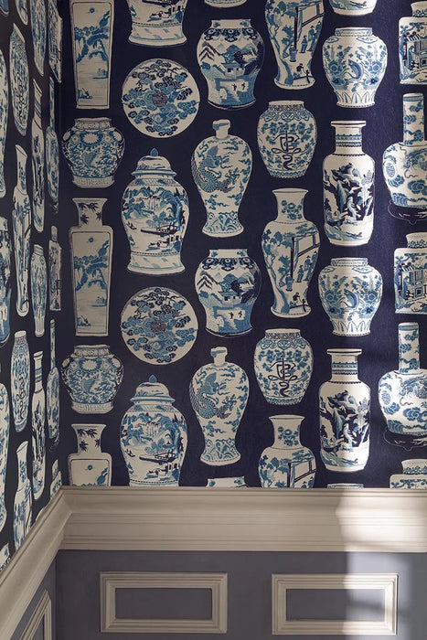 Pierre Frey Qinghua Petit Nacre Wallpaper Sample FP045002