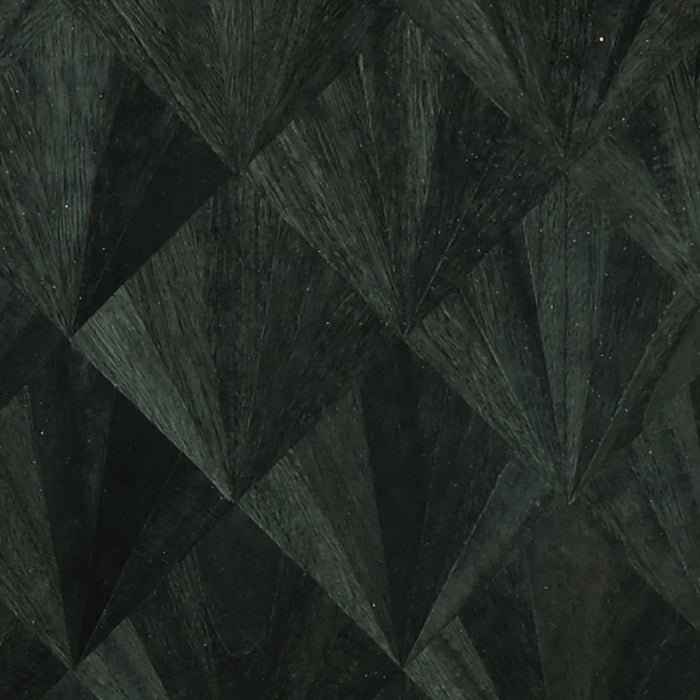 Maya Romanoff Ajiro Fanfare Ebony Luster Wallpaper Sample MR-AF-36109