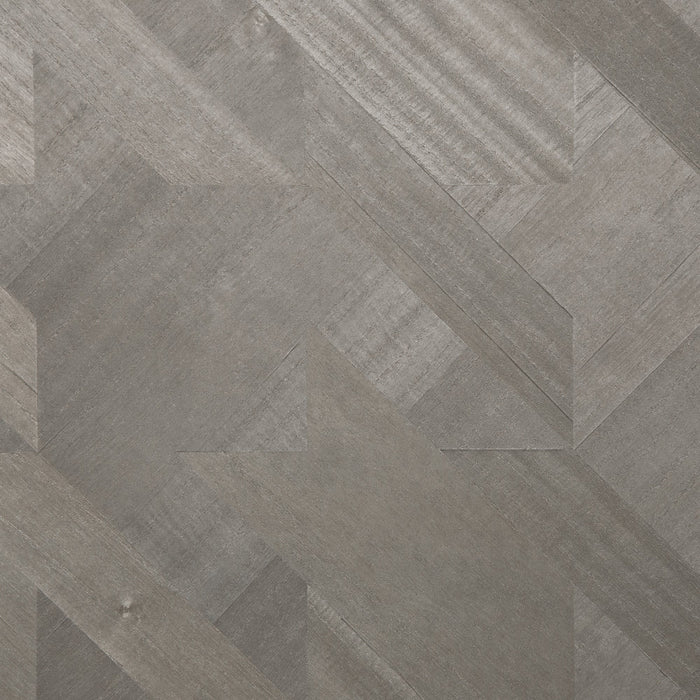 Maya Romanoff Ajiro Houndstooth Silver Birch Luster Wallpaper Sample MR-AH-4055-S