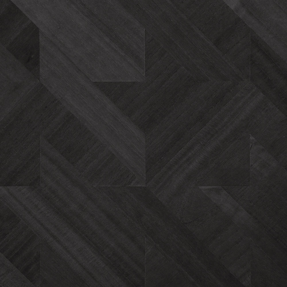 Maya Romanoff Ajiro Houndstooth Ebony Luster Wallpaper Sample MR-AH-4109