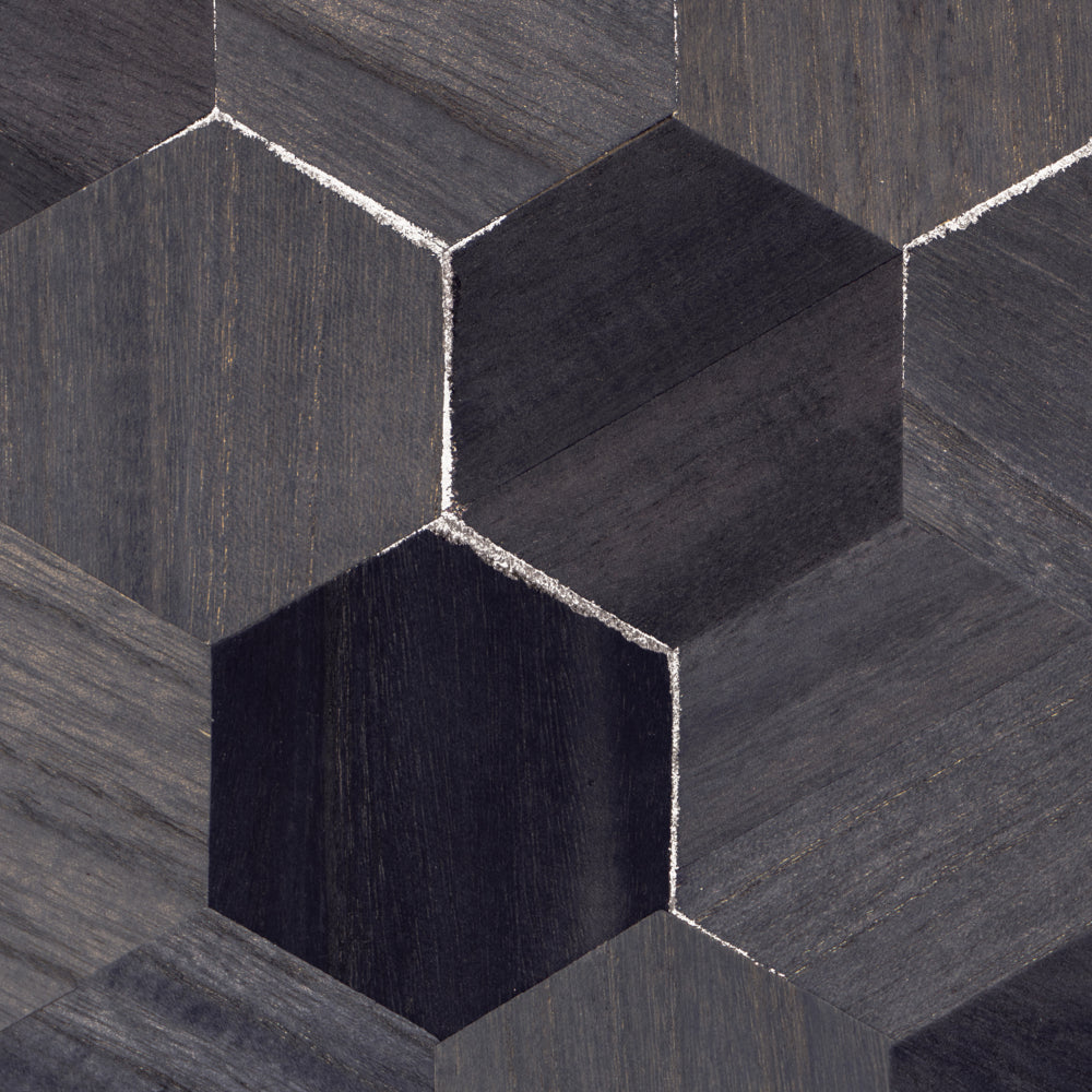 Maya Romanoff Ajiro Honeycomb Nectar Navy Wallpaper MR-AZ-1510-S