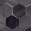 Maya Romanoff Ajiro Honeycomb Nectar Navy Wallpaper Sample MR-AZ-1510-S