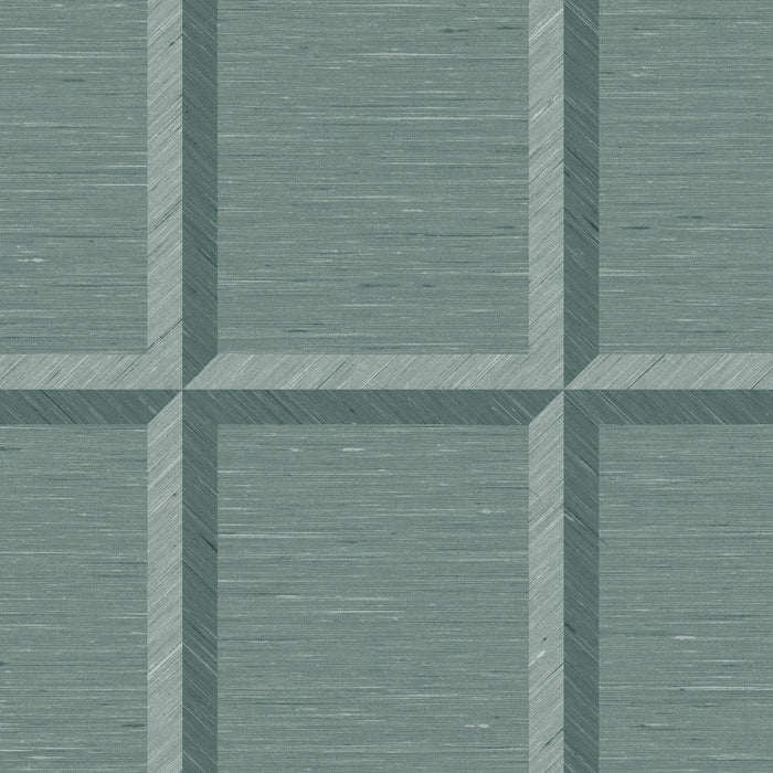 Maya Romanoff Wisping Weaves Provincetown (54 Inch) Maritime Teal Wallpaper Sample MR-FV-34508-54