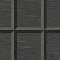 Maya Romanoff Wisping Weaves Provincetown (27 Inch) Starboard Black Wallpaper MR-FV-34X02-27
