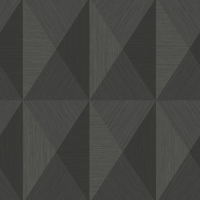 Maya Romanoff Wisping Weaves Charleston (27 Inch) Black Sand Wallpaper Sample MR-FV-35109-27