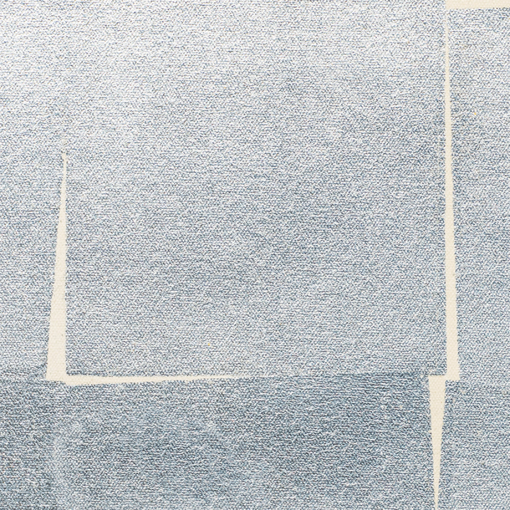 Maya Romanoff Gilded Cloth Silver Pearl Wallpaper Sample MR-GC-1X14-S