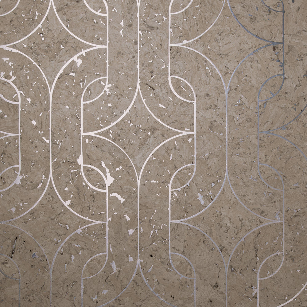 Maya Romanoff Porto Elo Gamay Gray Wallpaper Sample MR-PE-1099