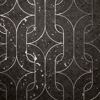 Maya Romanoff Porto Elo Brut Black Wallpaper MR-PE-1109