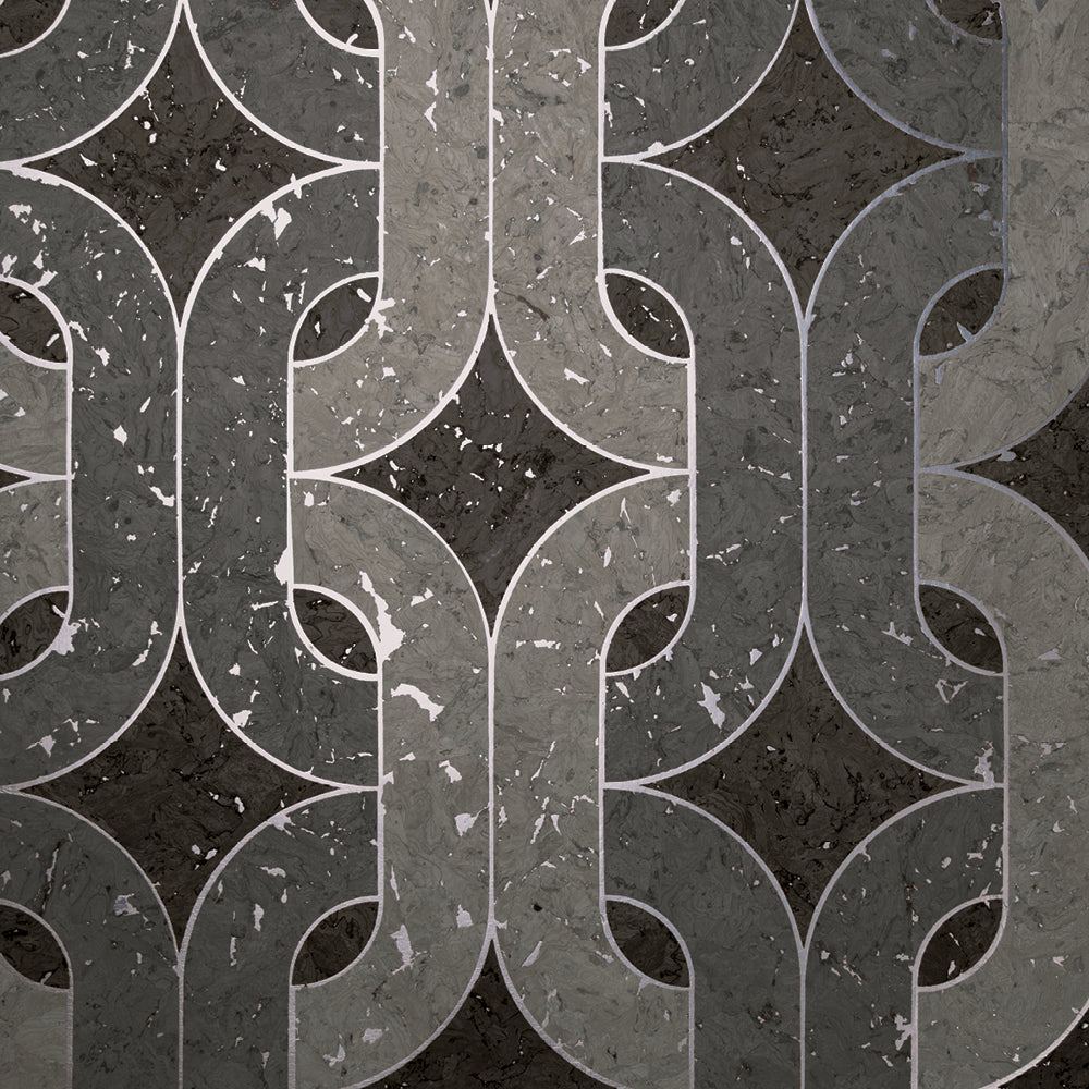 Maya Romanoff Porto Elo Syrah Slate Wallpaper Sample MR-PE-1109-MX