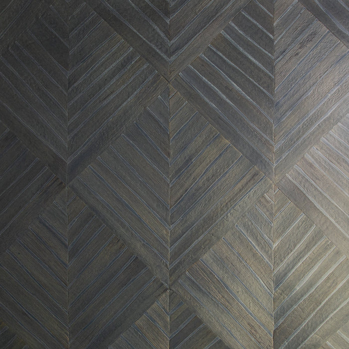 Maya Romanoff Water Hyacinth Parquet Blue Heron Wallpaper Sample MR-WH-1501