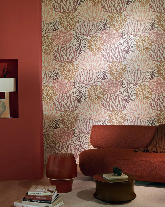 Pierre Frey Acropora Corail Wallpaper FP009001