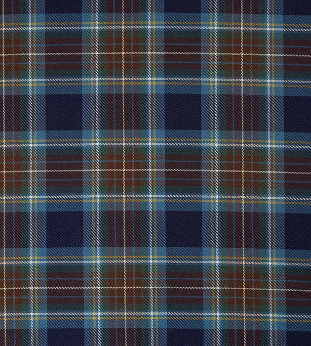 Old World Weavers Holyrood Blue & Brown Fabric MR09090001