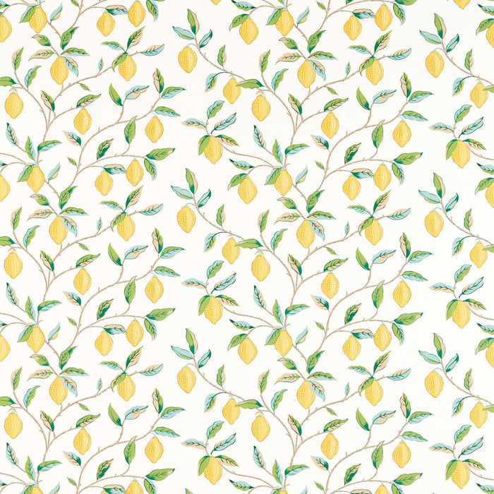 Morris & Co Lemon Tree Lemon Tree Lemon/ Bayleaf Fabric Sample MSIM226909