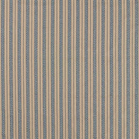 Morris & Co Elm Stripe Indigo/Flax Fabric MSTR237683