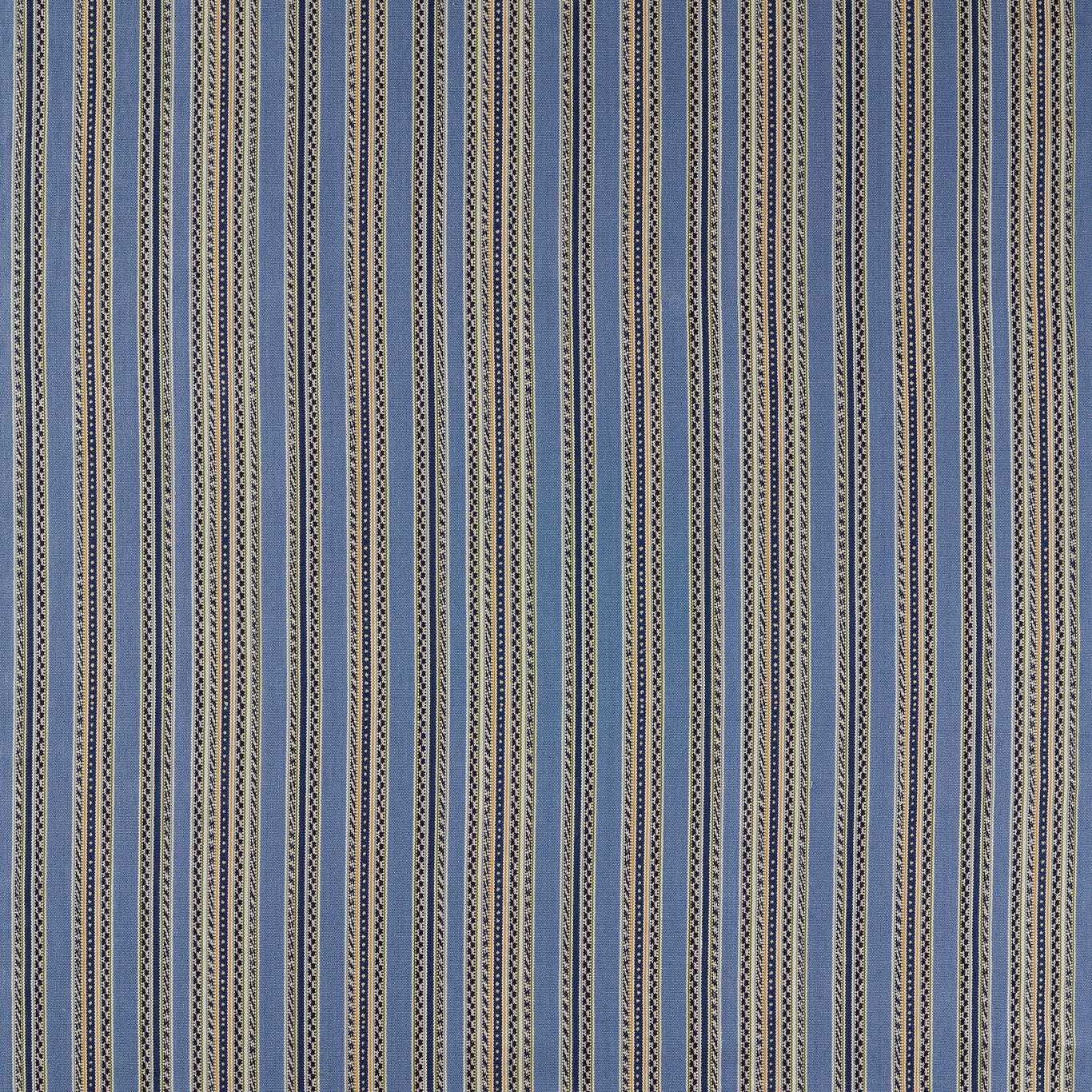 Morris & Co Bexleyheath Stripe Woad Fabric Sample MSTR237685