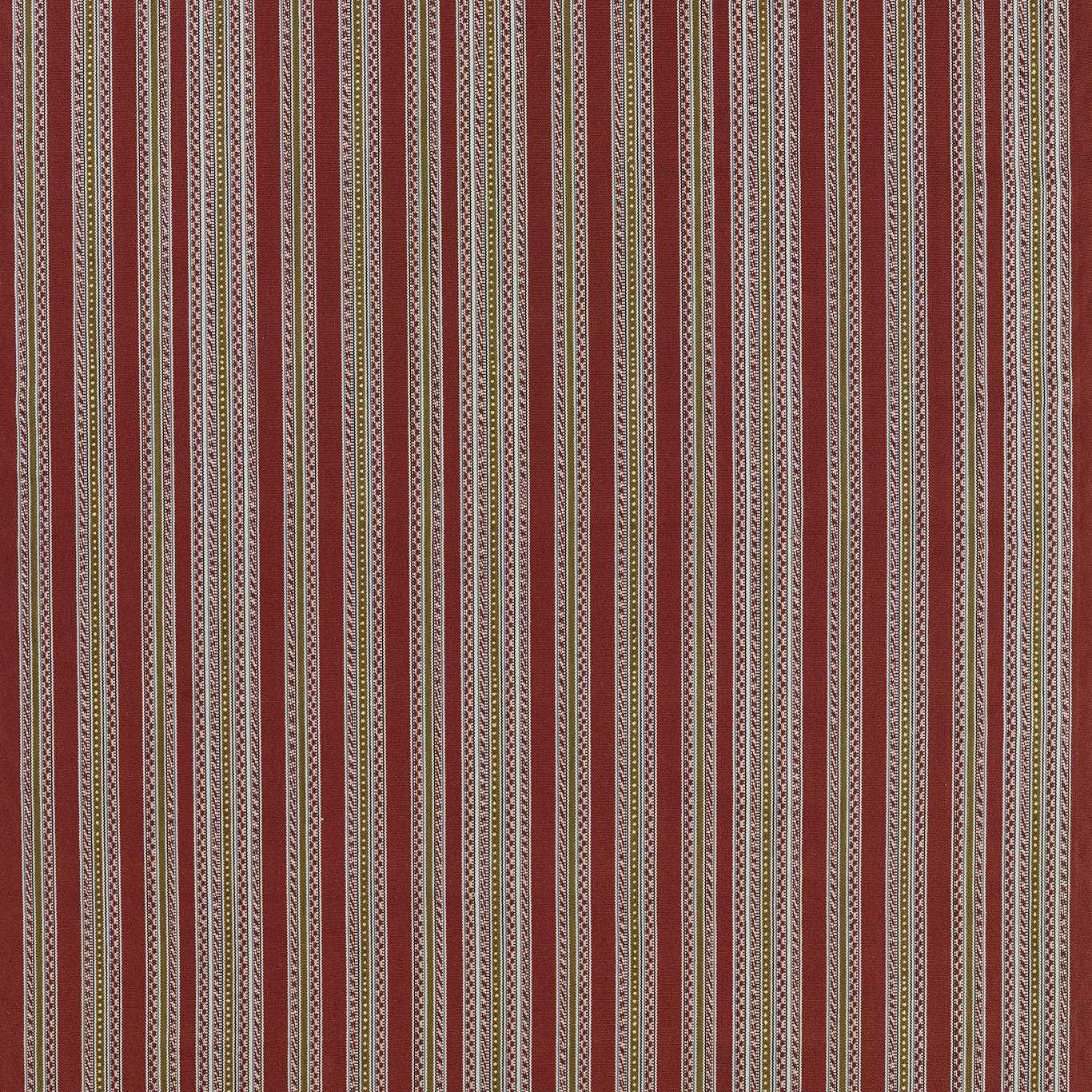 Morris & Co Bexleyheath Stripe Wine Fabric Sample MSTR237686