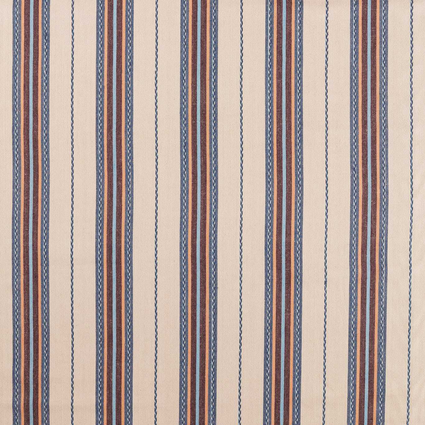 Morris & Co Lechlade Stripe Woad/Linen Fabric Sample MSTR237688