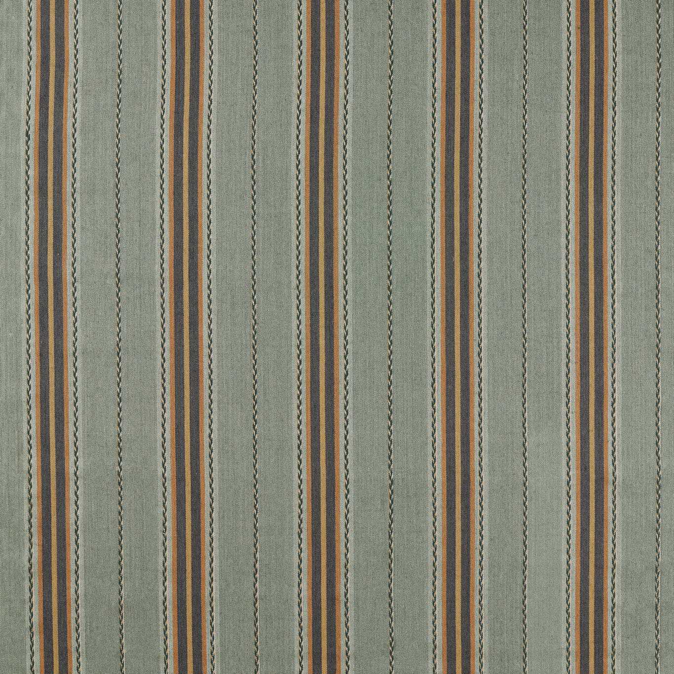 Morris & Co Lechlade Stripe Bayleaf/Ochre Fabric Sample MSTR237689