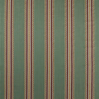 Morris & Co Pimlico Stripe Teal/Mulberry Fabric MSTR237690