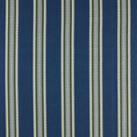 Morris & Co Pimlico Stripe Indigo/Forest Fabric MSTR237692