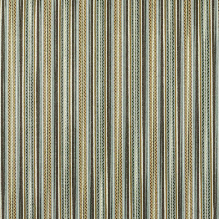 Morris & Co Woodford Stripe Teal Fabric MSTR237693