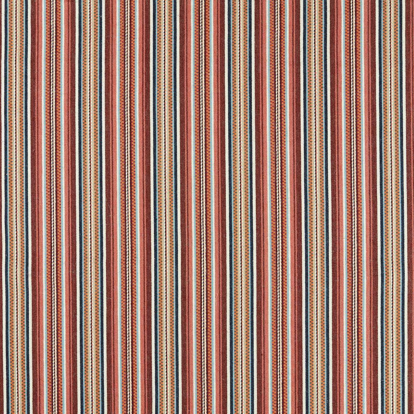 Morris & Co Woodford Stripe Mulberry Fabric Sample MSTR237694