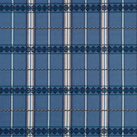 Morris & Co Hanover Check Indigo Fabric MSTR237696