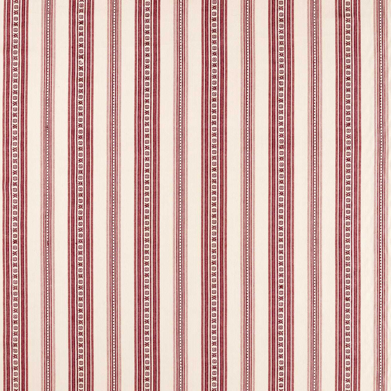 Morris & Co Dallington Stripe Mulberry Fabric Sample MSTR237701