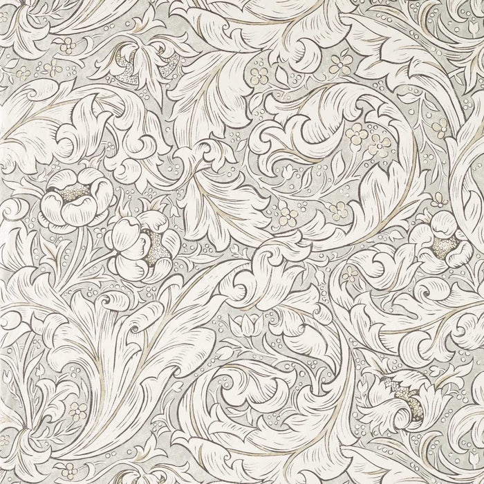 Morris & Co Bachelors Button Ww Light Grey/Linen Fabric Sample MSWW227274