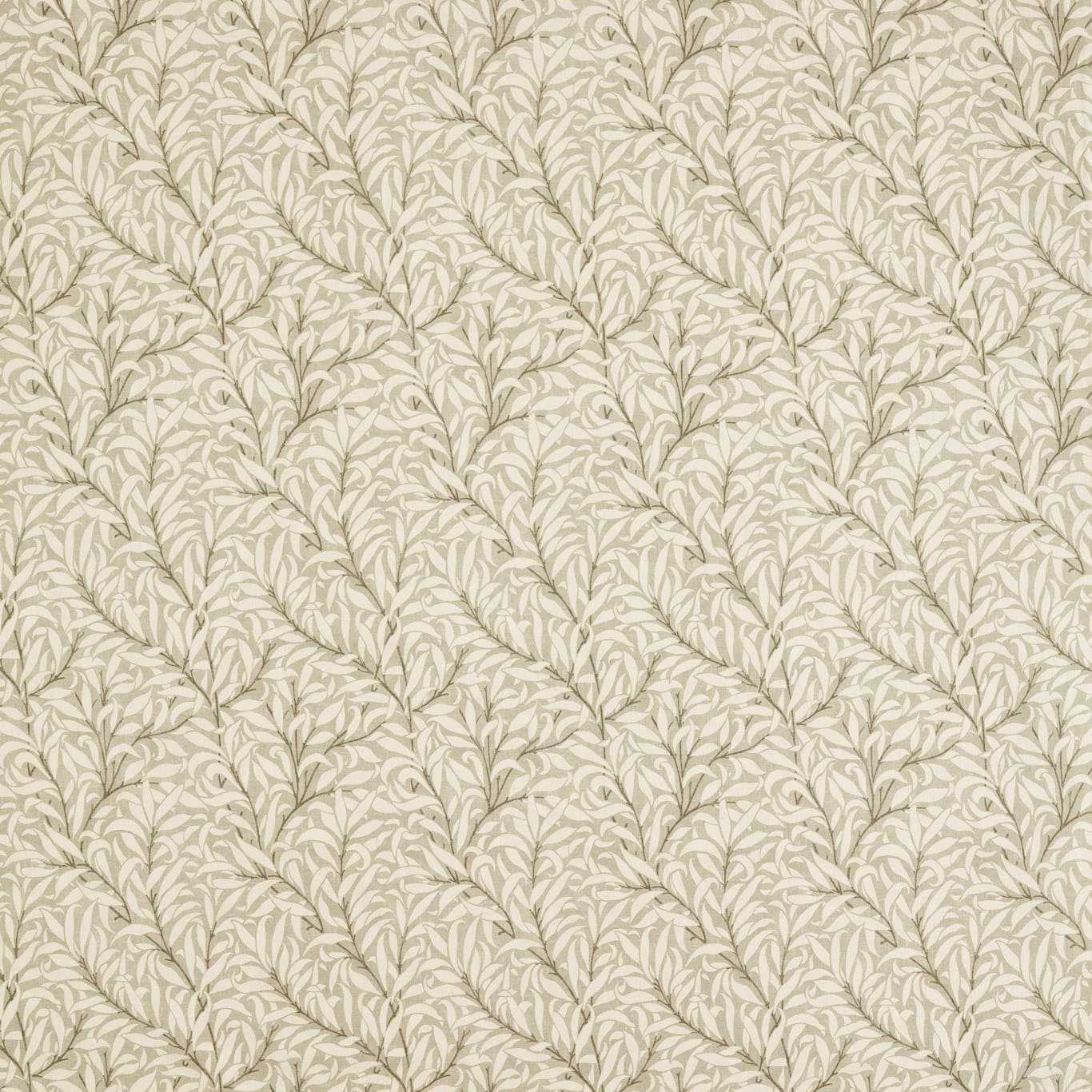 Morris & Co Pure Willow Boughs Ww Stone Fabric Sample MSWW227280