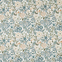 Morris & Co Wilhelmina Ww Soft Blue/Peach Fabric MSWW227293