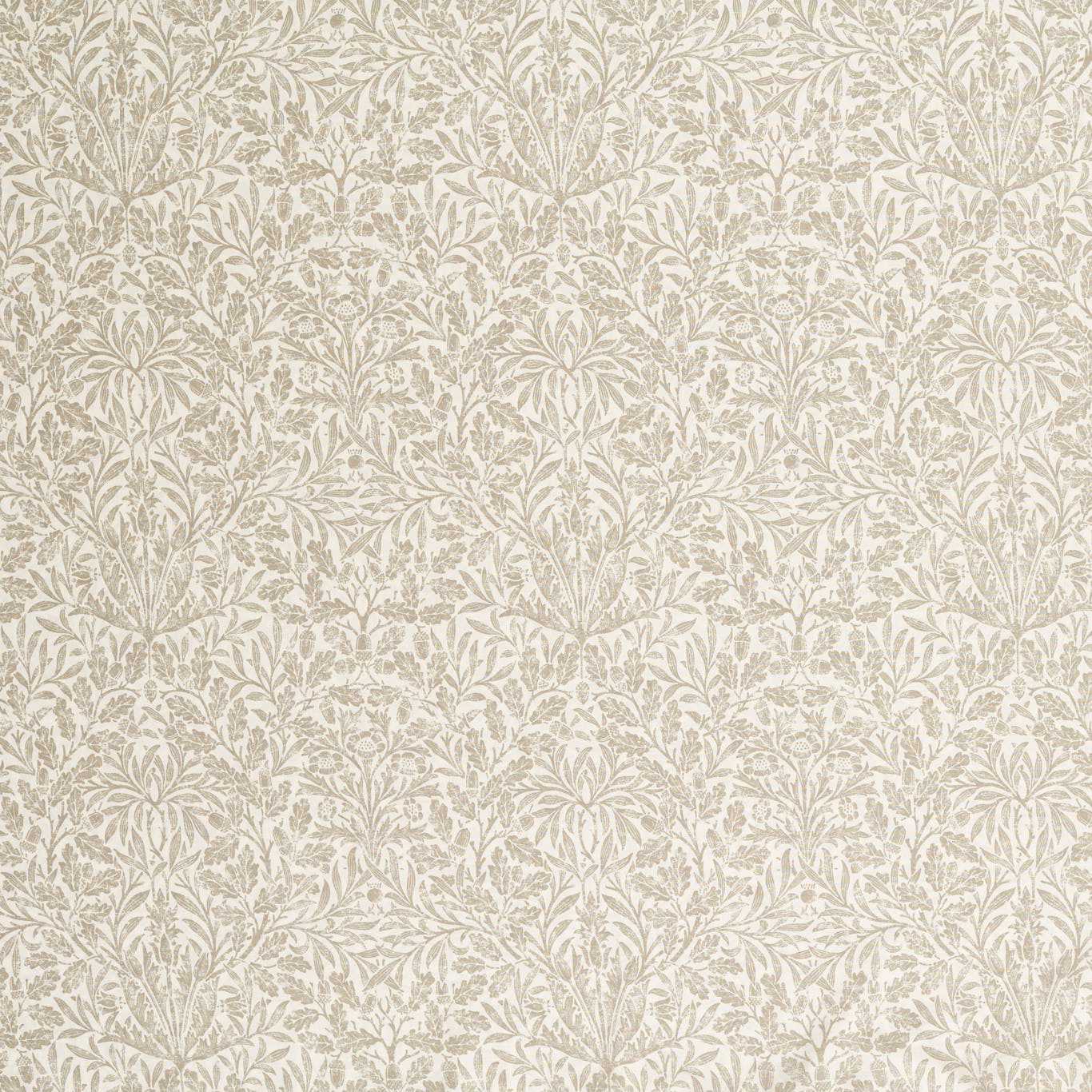 Morris & Co Pure Acorn Sheer Ww Beige Fabric Sample MSWW227297
