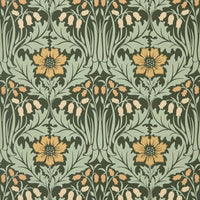 Morris & Co Woodbell & Anemone Bayleaf/Manilla Wallpaper MUNW217575