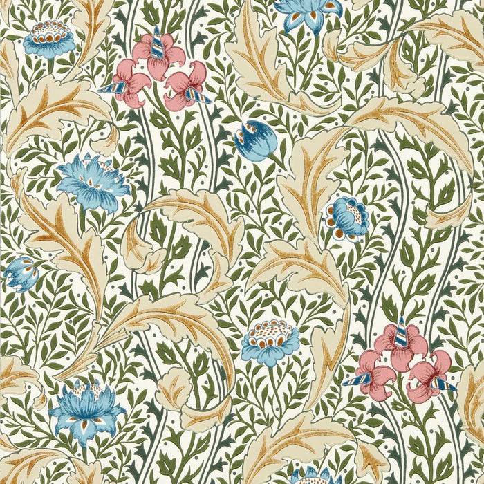 Morris & Co Wild Tulip & Vine Multi Wallpaper Sample MUNW217576