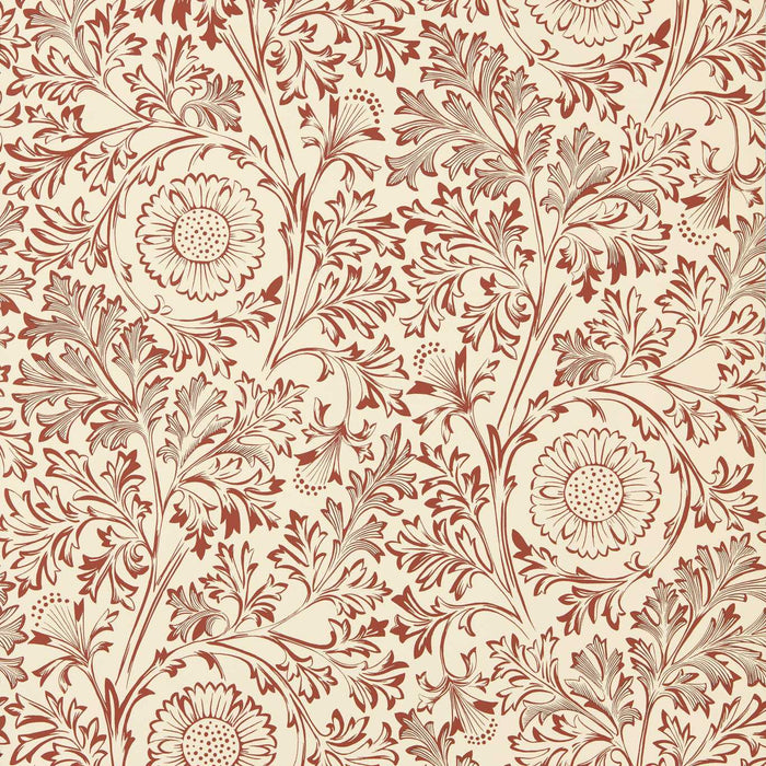 Morris & Co Chamomile Flax/Madder Wallpaper MUNW217587