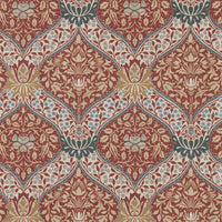 Morris & Co Norbury Slate/Madder Wallpaper MUNW217594