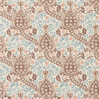 Morris & Co Persian Tulip Umber/Mineral Blue Wallpaper MUNW217598