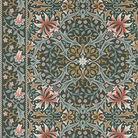 Morris & Co Walthamstow Forest/Teal Wallpaper MUNW217600