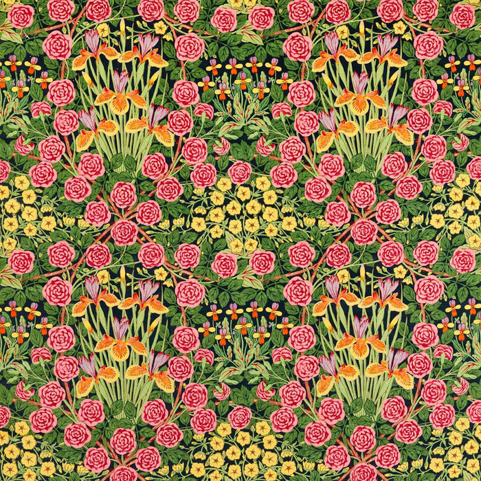 Morris & Co Campanula Sunburst/Ebony Fabric Sample MVOF227223