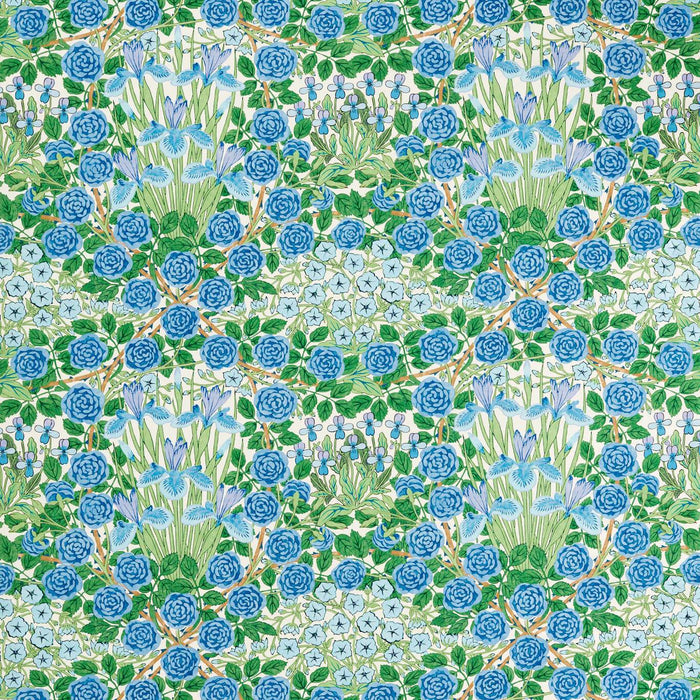 Morris & Co Campanula Peacock/Opal Fabric Sample MVOF227224