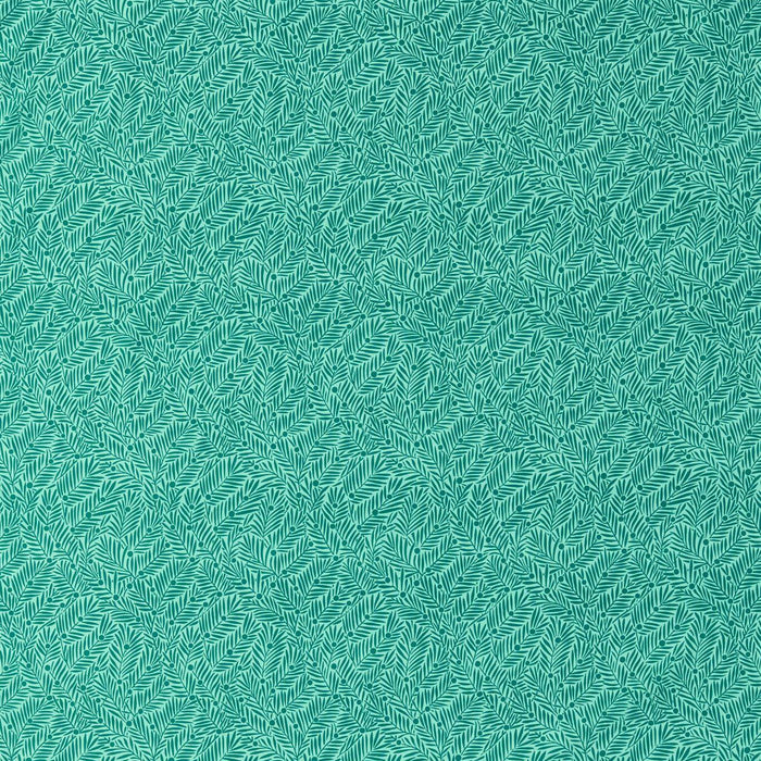 Morris & Co Yew & Aril Teal Fabric Sample MVOF227225
