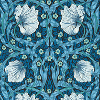 Morris & Co Pimpernel Midnight/Opal Wallpaper MVOW217331