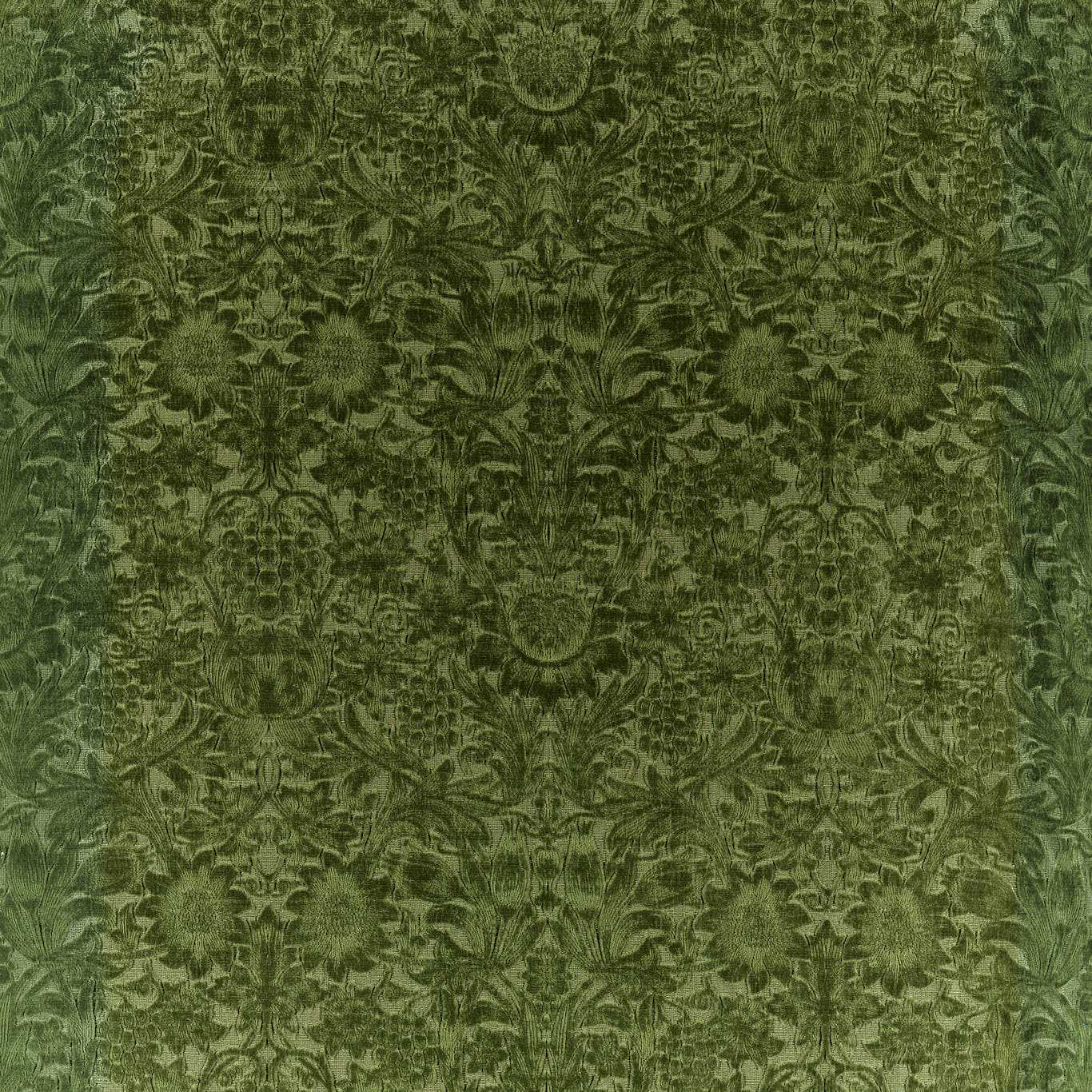 Morris & Co Sunflower Caffoy Velvet Tump Fabric Sample MWAR237283